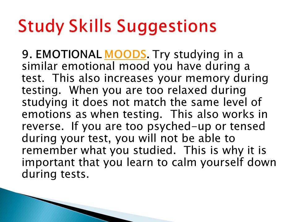 Why study skills are important